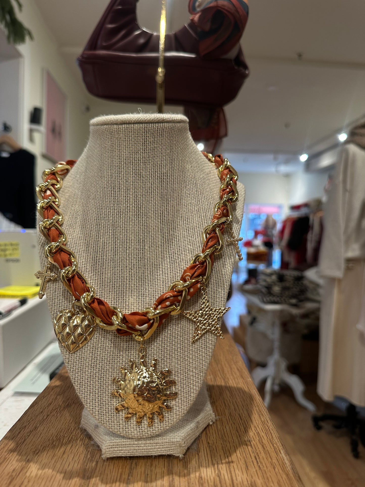 Sundown Scarf Necklace