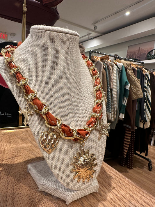 Sundown Scarf Necklace