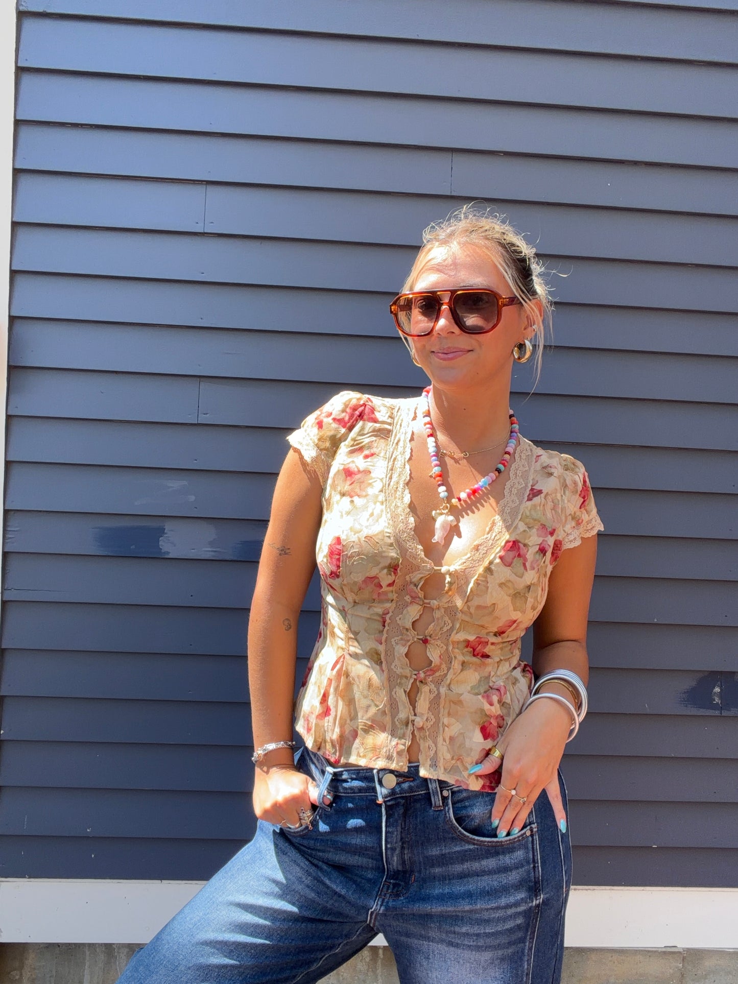Vintage Roses Top