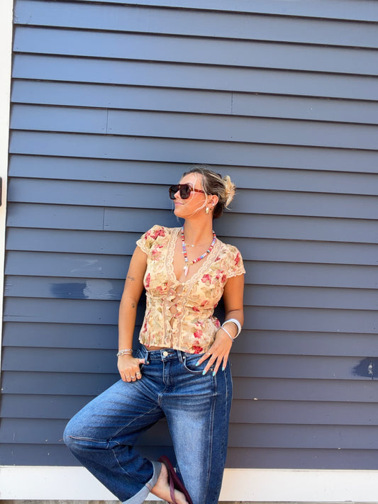 Vintage Roses Top
