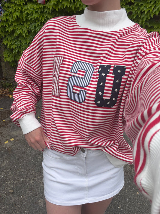 USA Mock Neck Sweatshirt