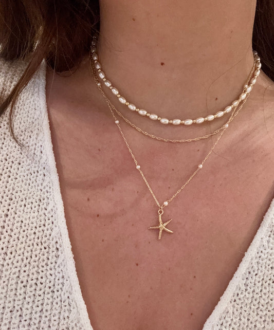 Starfish Layered Necklace