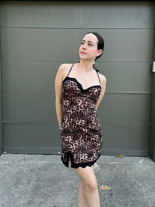 Leopard Slip Dress