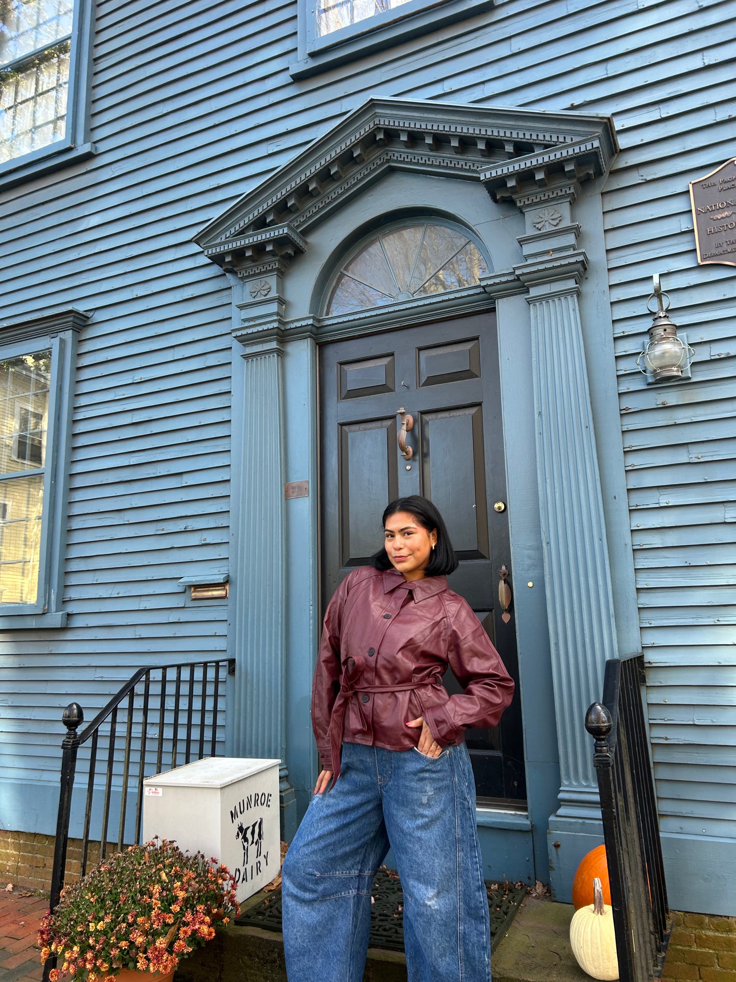 Wine Night Leather Jacket