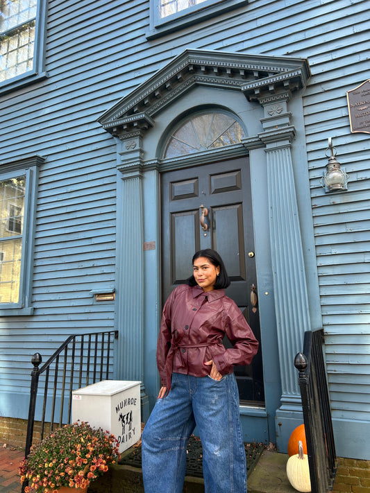 Wine Night Leather Jacket