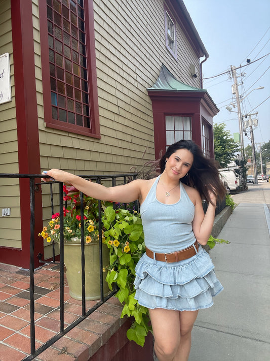 Maria Belted Mini Dress