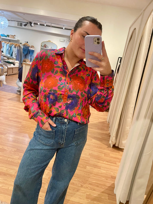 Floral Fire Top