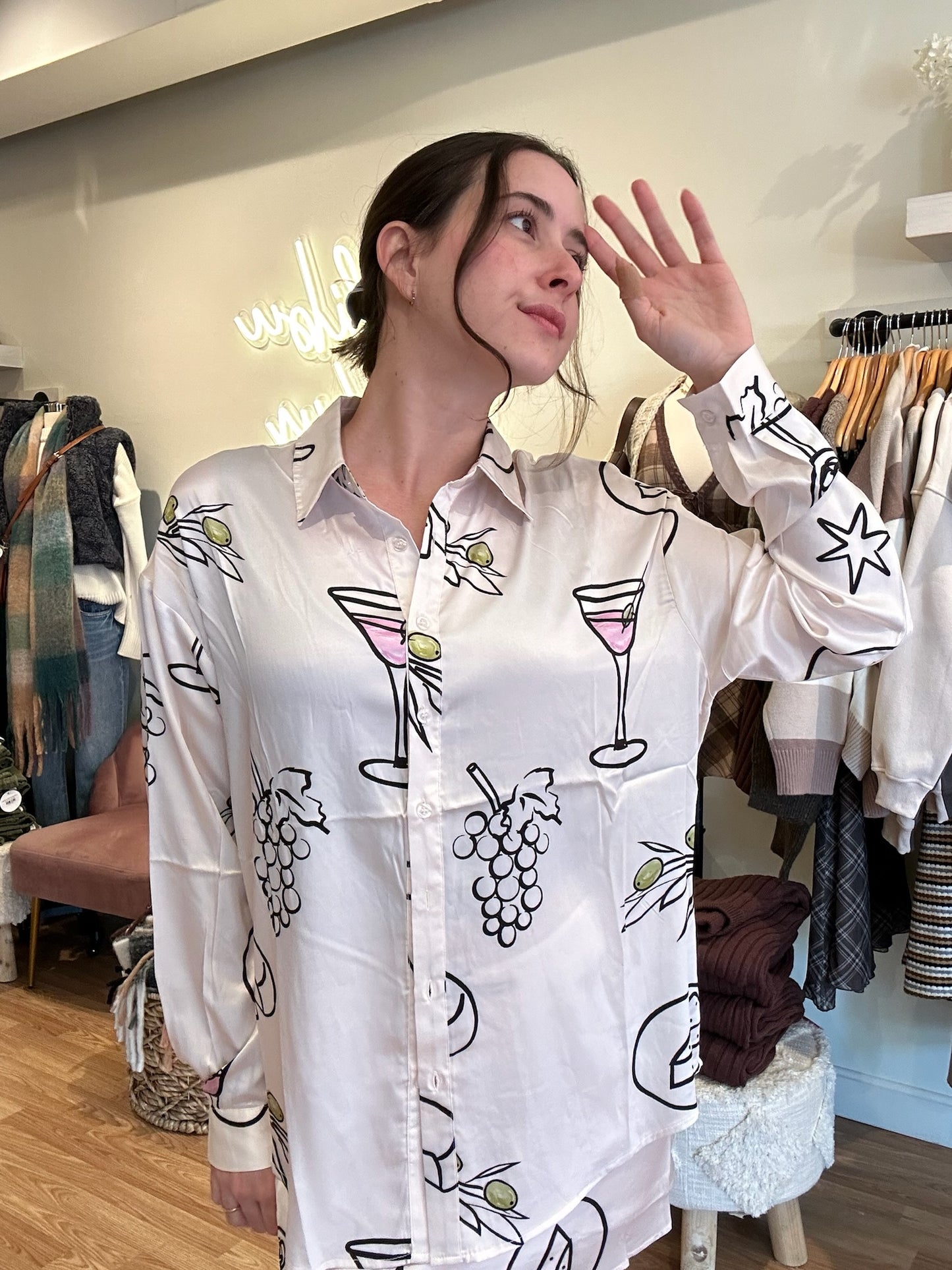 Cocktail Hour Button Up