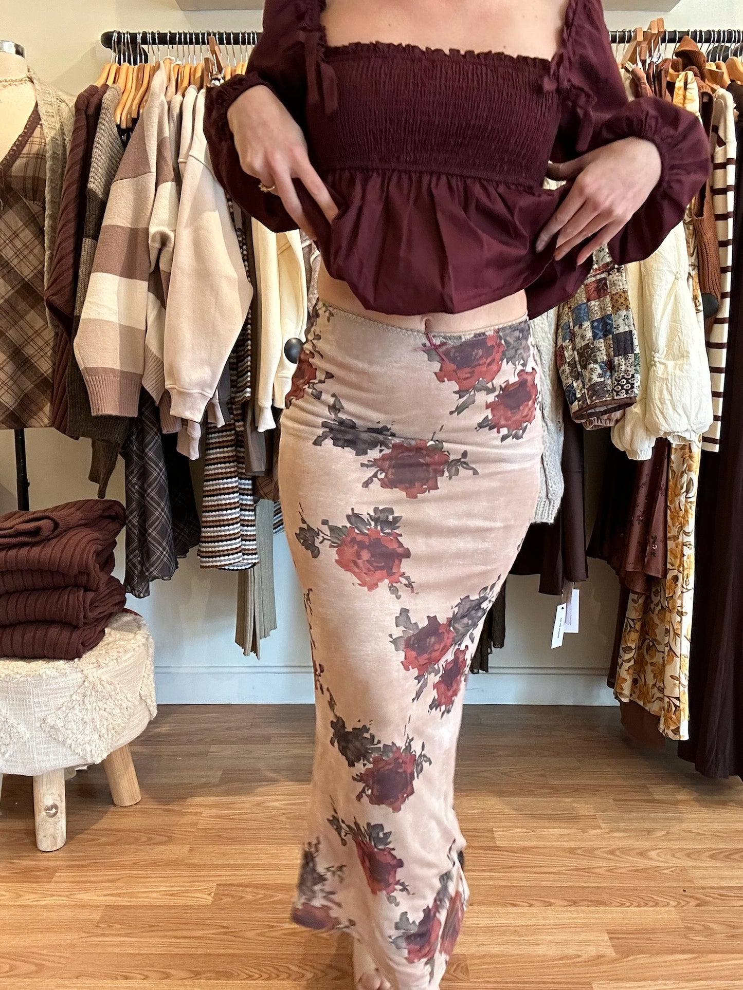 Fall Roses Skirt