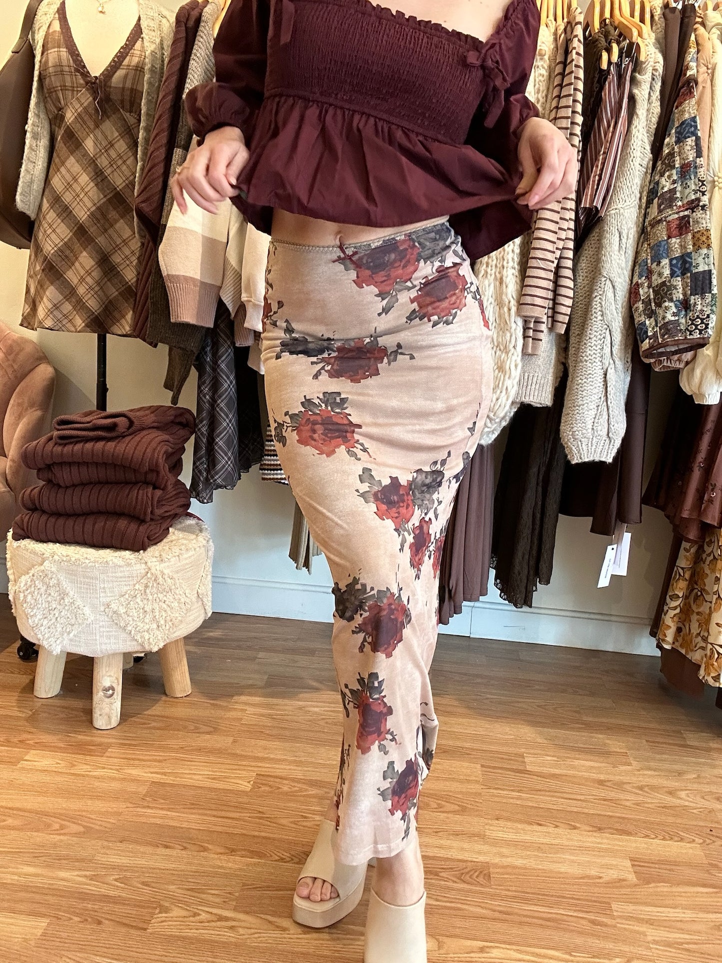 Fall Roses Skirt