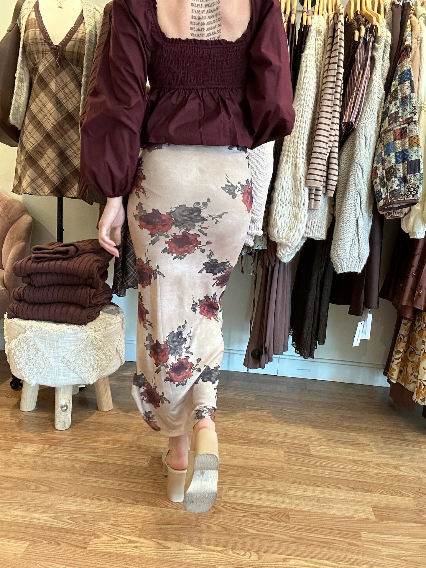 Fall Roses Skirt