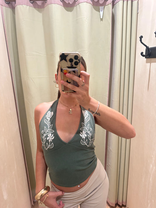 Evie Embroidered Tank