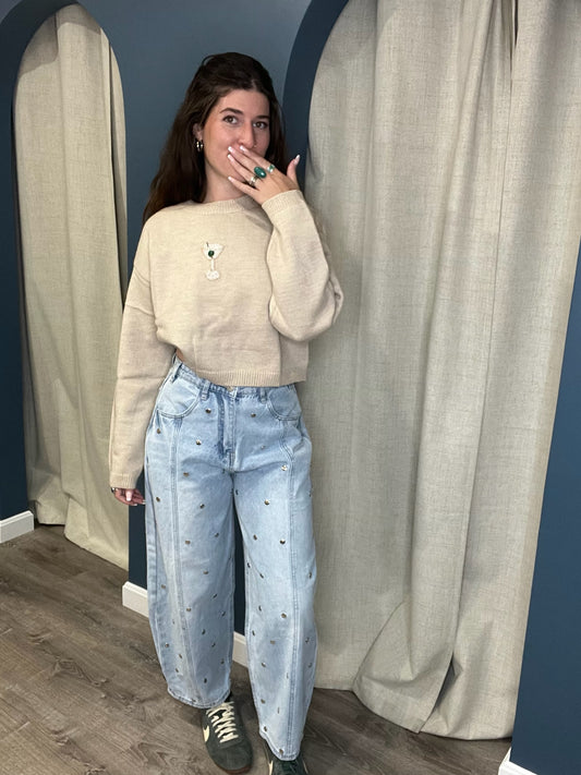 Dirty Martini Beaded Sweater
