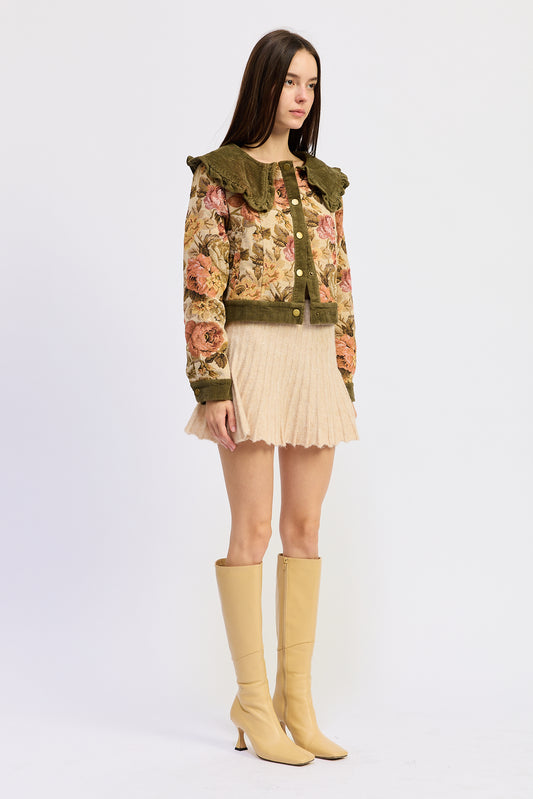 Nathalia Mixed Media Jacket
