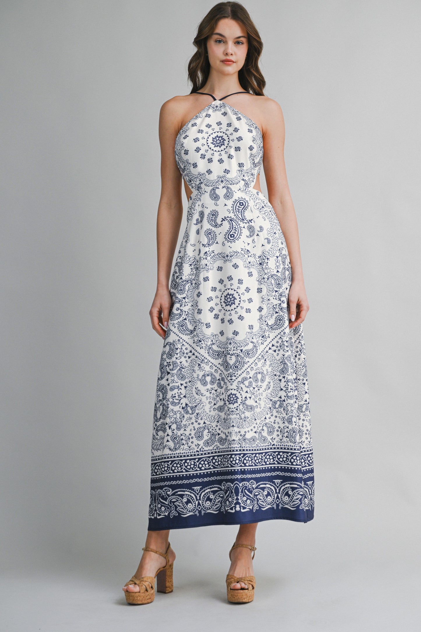 Priya Paisley Midi Dress