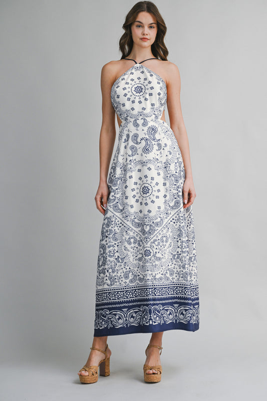 Priya Paisley Midi Dress