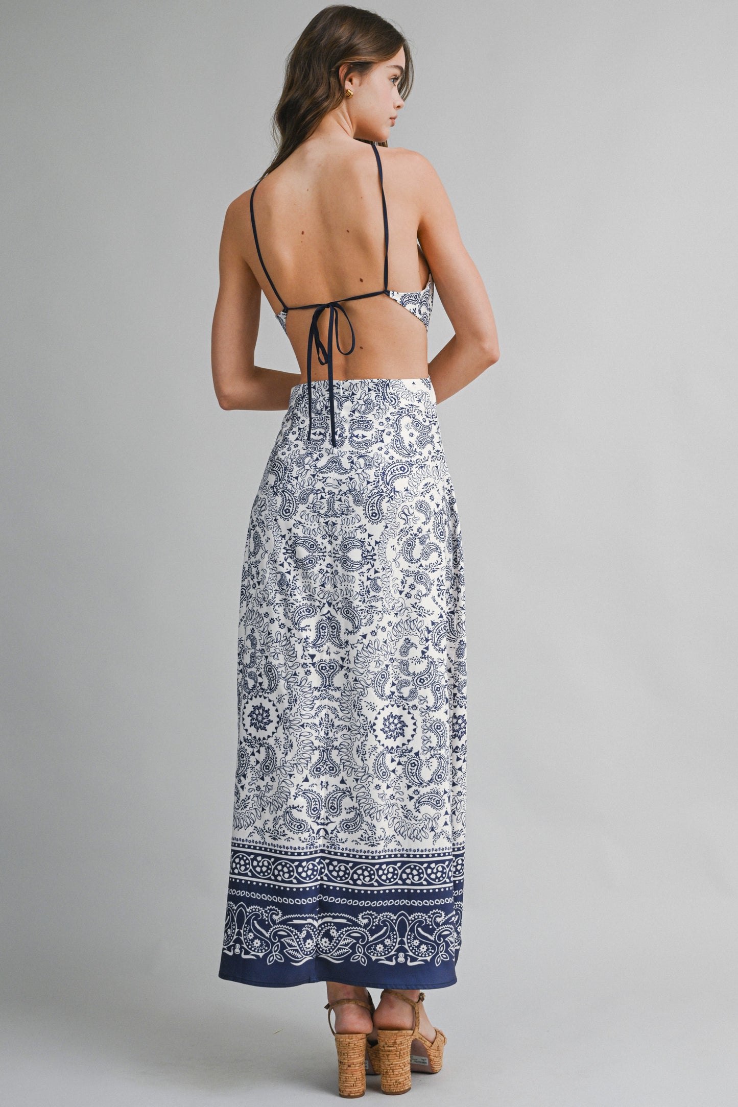 Priya Paisley Midi Dress