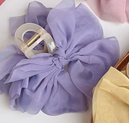 Organza Bow Hair Claw