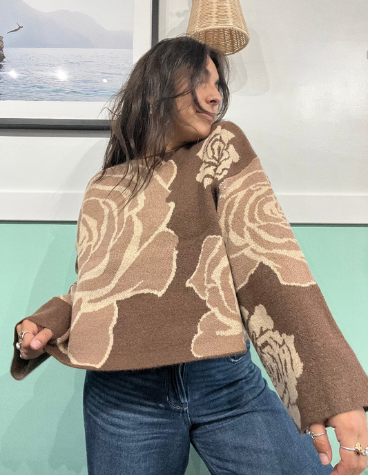 Rose Wide Sleeve Sweater