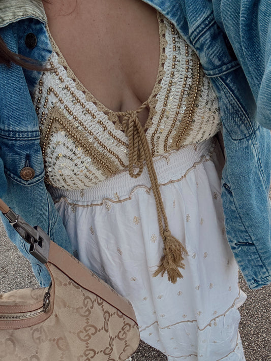Golden Goddess Maxi Dress