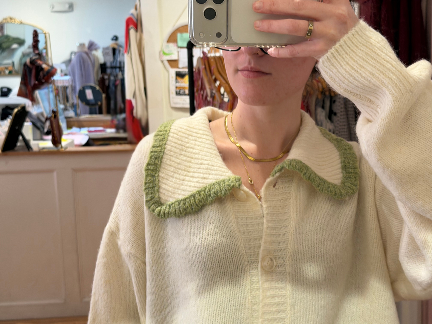 Strawberry Pocket Sweater
