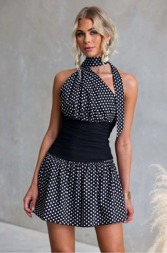 Spotted Out Mini Dress