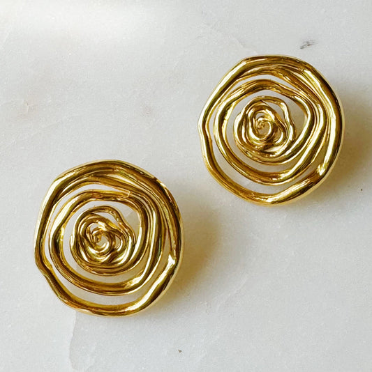 Swirl Stud Earring