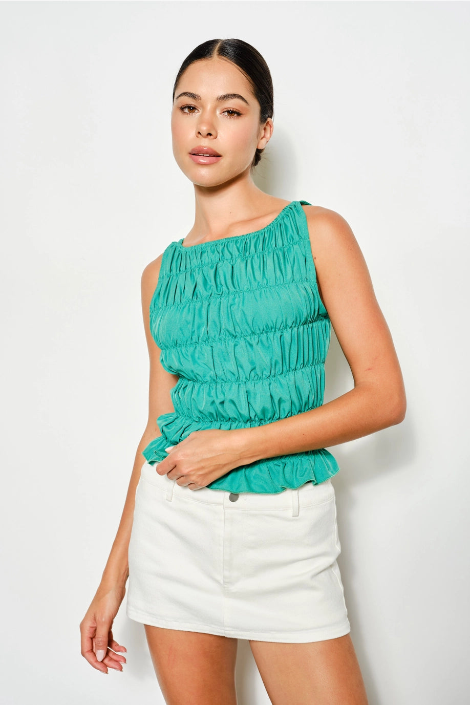 Stassy Smocked Tank