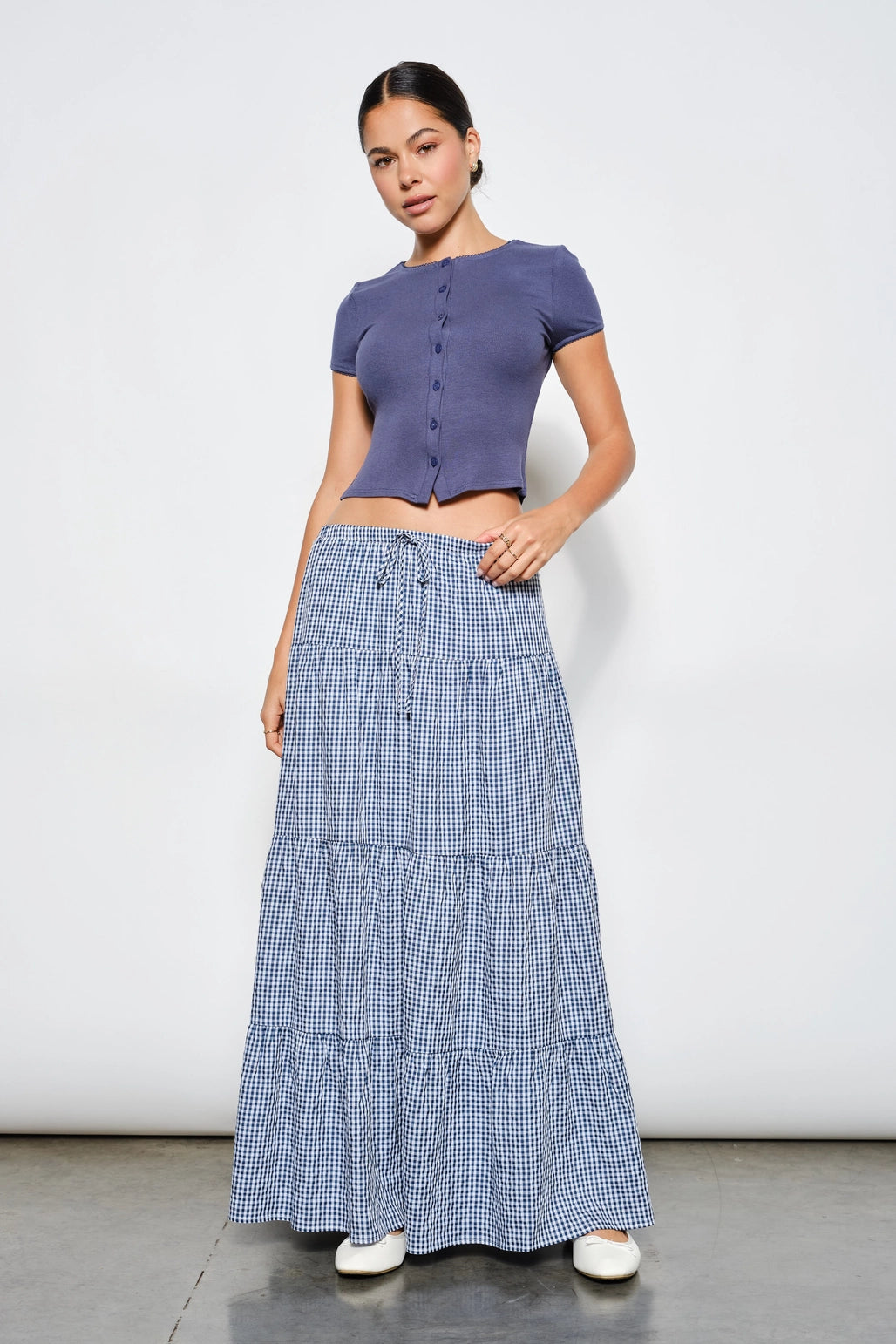Galway Gingham Skirt