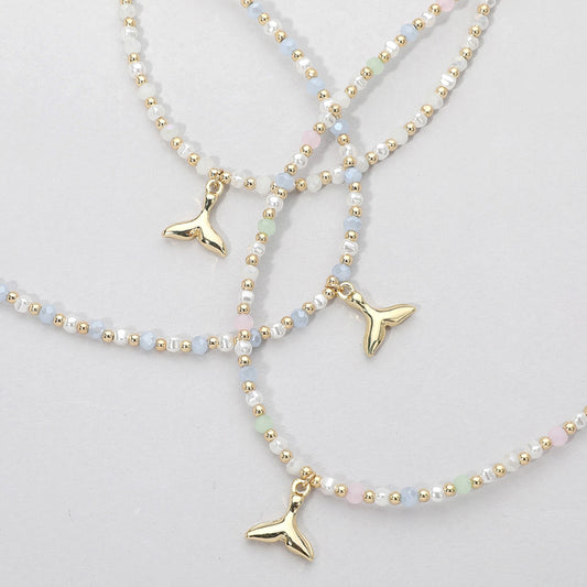 Whale Tale Beaded Necklace