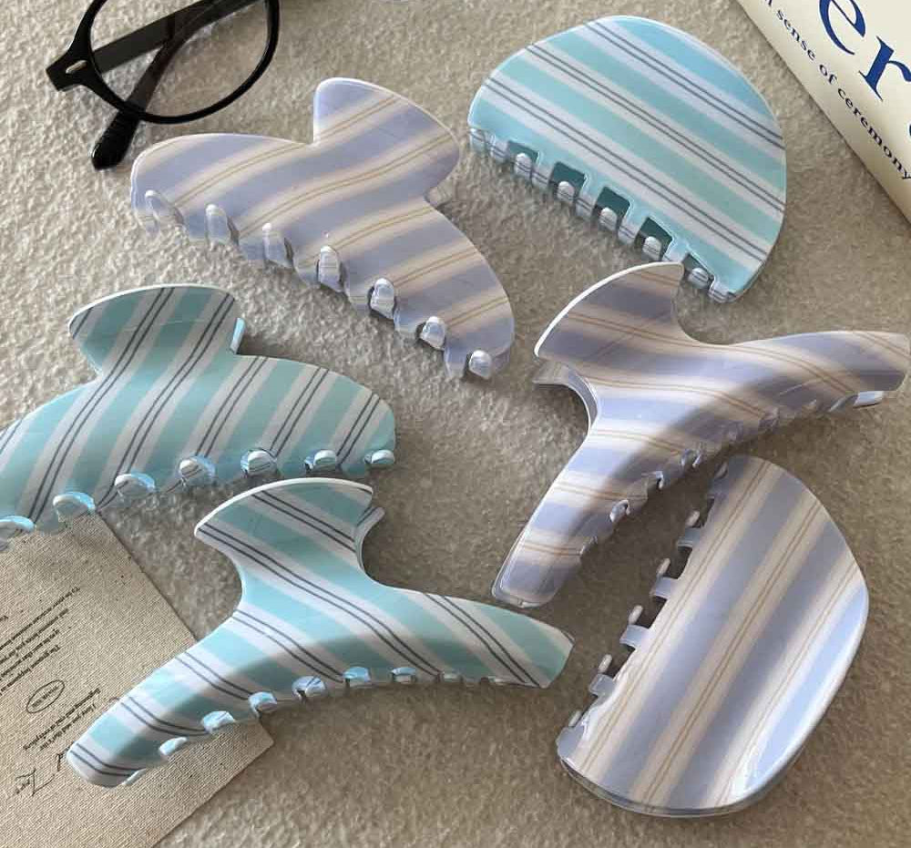 Coastal Stripes Hair Claw