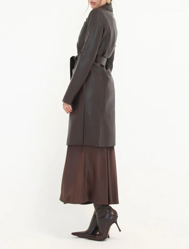 Matrix Leather Trench