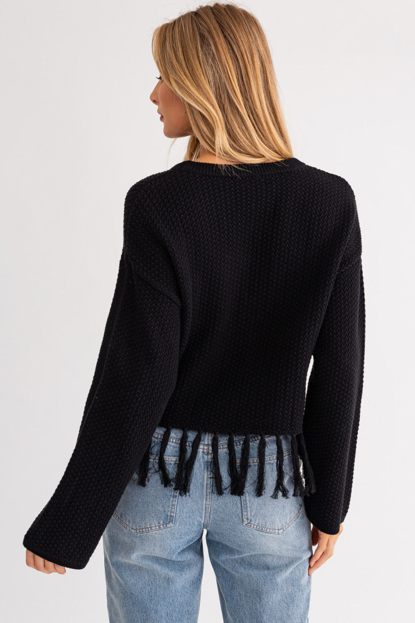 Fringed Out Sweater