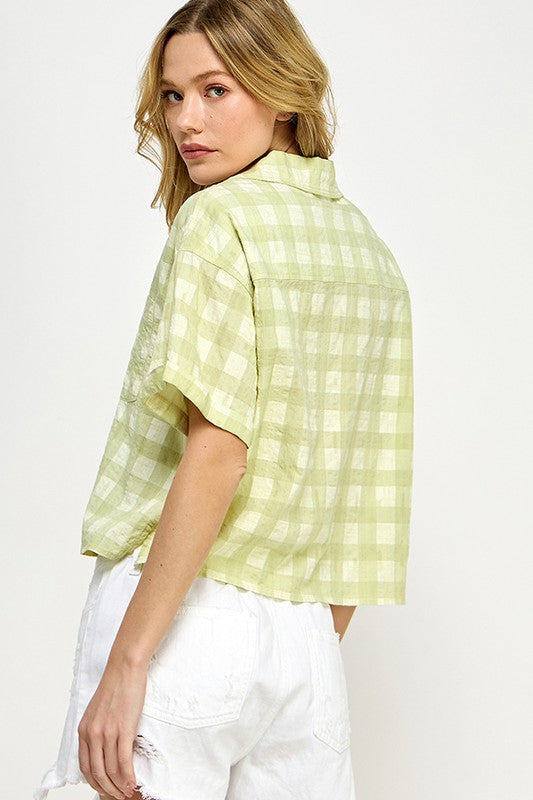 Gabi Gingham Top